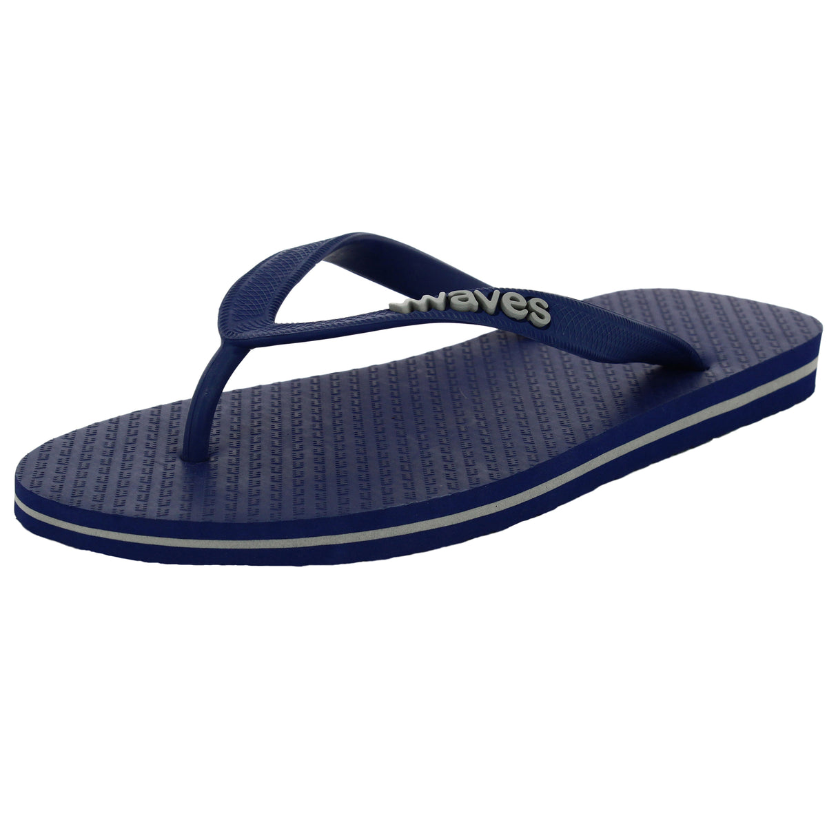 Navy Blue and Gray Tapered Flip Flops, Men's – Waves Flip Flops USA