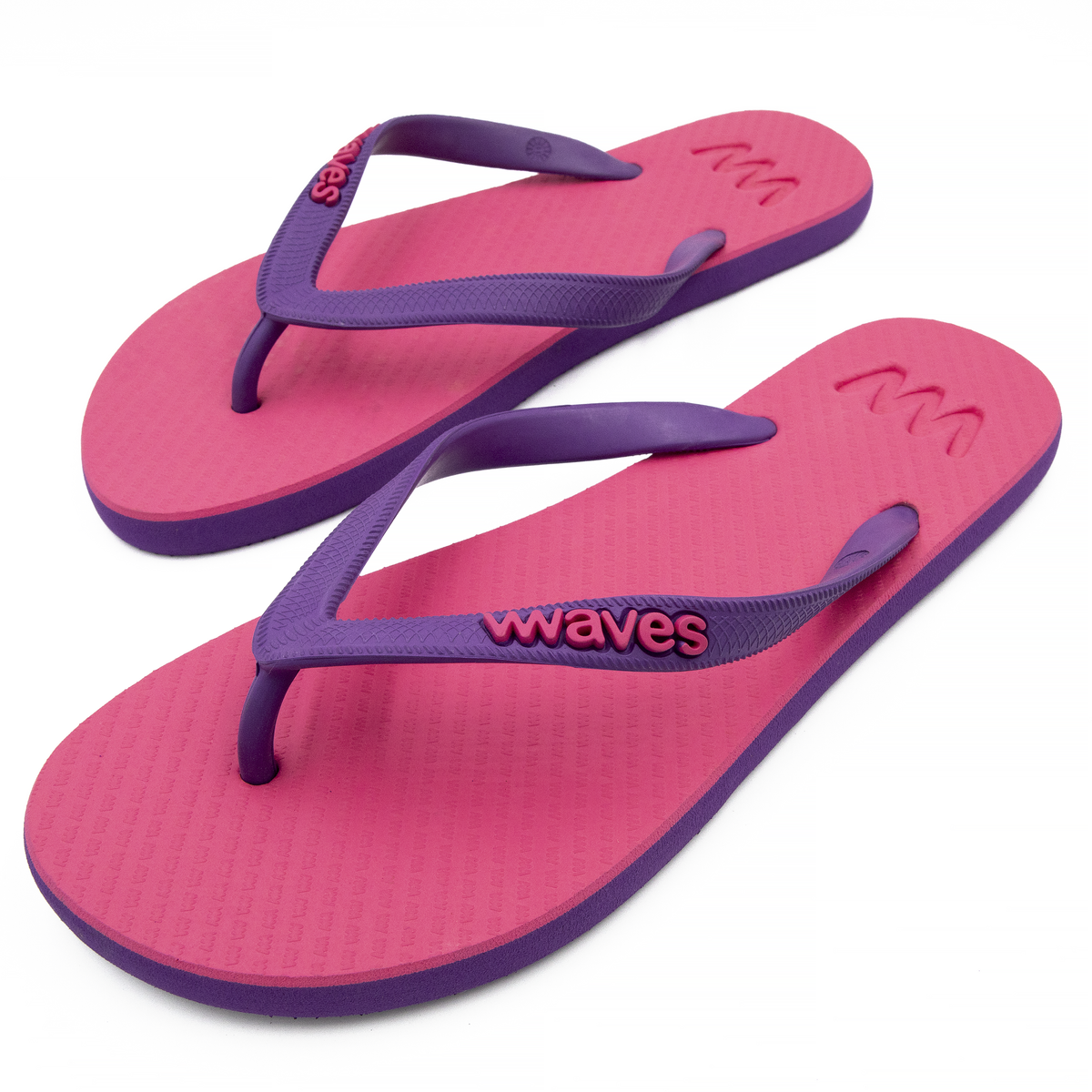 Purple and Pink Twofold Flip Flops, Women's – Waves Flip Flops USA